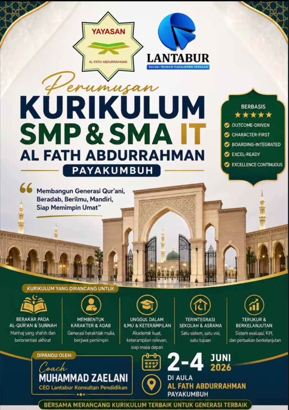 PERUMUSAN KURIKULUM  SMP & SMA IT AL FATH ABDURRAHMAN PAYAKUMBUH Bersama LANTABUR – Solusi Terbaik Manajemen Sekolah
